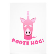 BOOZE HOG COCKTAIL INVITATION
