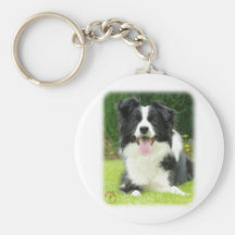 Border Collie 9A014D-14 Key Chain