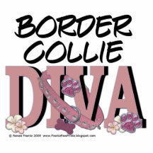Border Collie DIVA Acrylic Cut Outs