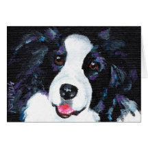Border Collie Greeting Card