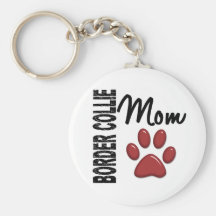 Border Collie Mum 2 Key Chain