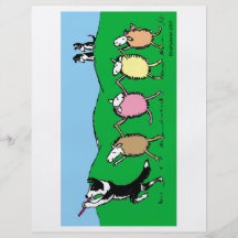 Border Collie Pied Piper Full Color Flyer