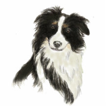 Border Collie Sculpture, Keyring Photo Sculpture
