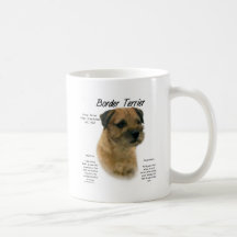 Border Terrier History Design Coffee Mugs