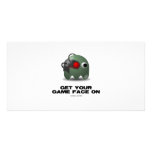 Borg (Retro Avatar Game Face) Customized Photo Card