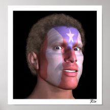Boricua Face Print