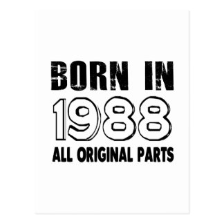 Born In 1988 Postcards | Zazzle.com.au