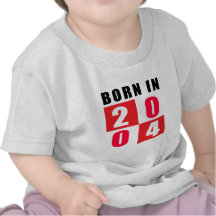 Born In 2004 Birthday Designs Tee Shirts