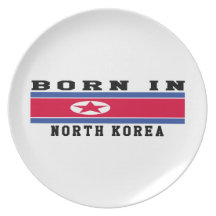 Born In North Korea Plate