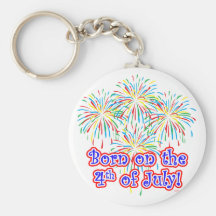 Born on the 4th of July Key Chains
