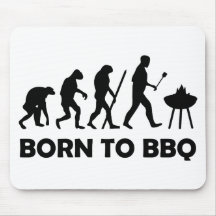 born to bbq mousepads