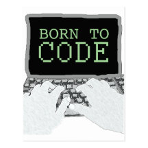 Born to Code Postcard