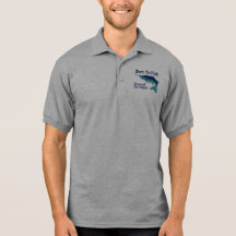 Born To Fish Forced To Work Polos