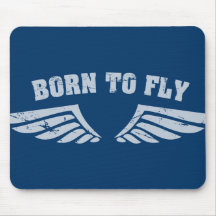 Born To Fly Wings Mousemat