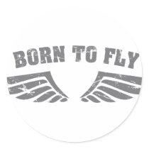 Born To Fly Wings stickers