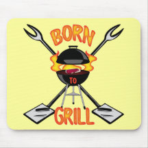 Born To Grill Mousepads
