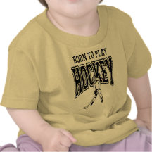 Born to Play Hockey (black) Tshirts
