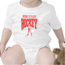 Born to Play Hockey (red) T-shirt