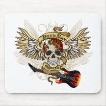 born to rock mousepad
