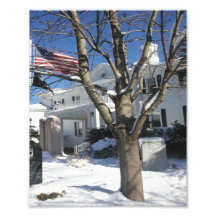 Borough Hall Winter Art Photo