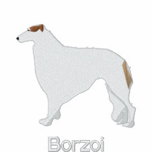 Borzoi Russian Wolfhound Embroidery Shirt Embroidered Shirt