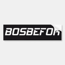 BOSBEFOK BUMPER STICKER