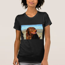 Bosco - Chocolate Labrador Art t-shirts