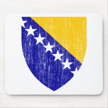 Bosnia And Herzegovina Coat Of Arms Mouse Pads