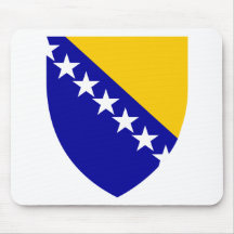 Bosnia And Herzegovina Coat Of Arms Mouse Pads