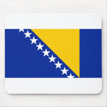 Bosnia and Herzegovina flag Mouse Pads