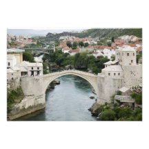 Bosnia-Hercegovina - Mostar. The Old Bridge Photo Art