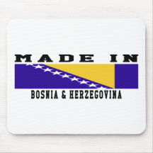 Bosnia & Herzegovina Made In Designs Mouse Pad