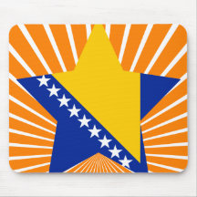 Bosnia+Herzegovina Star Mousemat