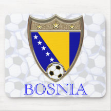 Bosnia Soccer Mouse Mat