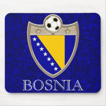 Bosnia Soccer Mouse Pad