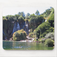 bosnian waterfalls 2 mouse pads