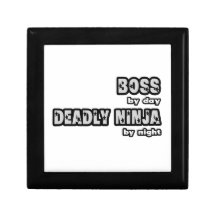 Boss By Day...Deadly Ninja By Night Keepsake Box