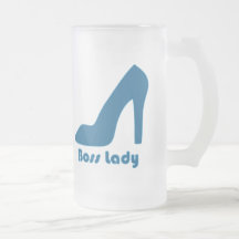 Boss Lady Blue Pump Coffee Mugs