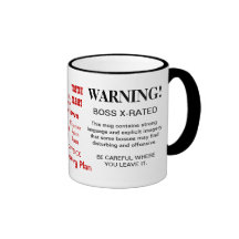 BOSS MUG - X RATED - WITTY FUNNY GIFT IDEA