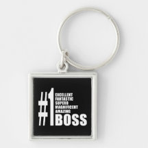 Bosses Birthdays Gifts : Number One Boss Key Chains