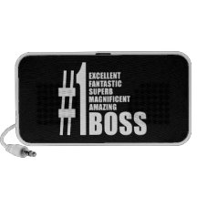 Bosses Birthdays Gifts : Number One Boss Portable Speakers