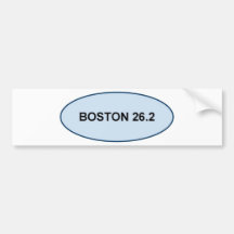 boston pride 26.2 products bumper stickers