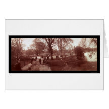 Boston Public Garden Photo 1904 Greeting Cards