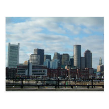 Boston Skyline Postcard