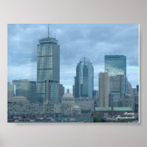 Boston Skyline Posters
