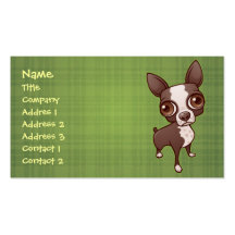 Boston Terrier Business Card