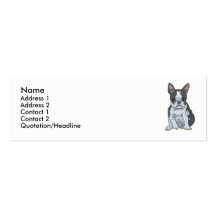 Boston Terrier Business Card Templates