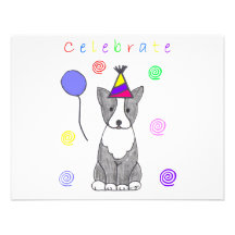 Boston Terrier Celebrate Custom Invites