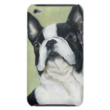Boston Terrier Dog Art I Pod Case Case-Mate iPod Touch Case
