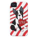 Boston Terrier Love iPhone Case Case-Mate iPhone 4 Cases
